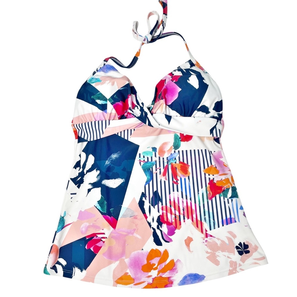 Hapari Twist Nautabloom Tankini Top Sz M 8-10 - Picture 5 of 10